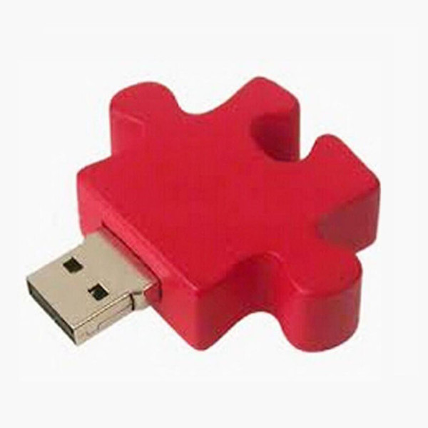 PVC Puzzle USB Memory Stick PVC Mini Puzzle USB Flash Drives PVC Puzzle USB Key White Color