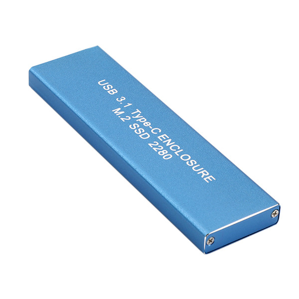 MagiDeal USB 3.1 Type C to M.2 NGFF Adapter SSD Hard Disk Mobile Drive 120GB Blue