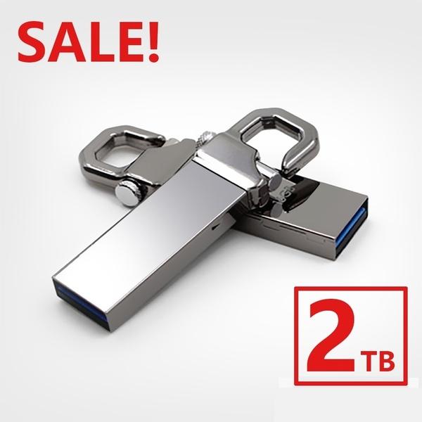 2TB 50% OFF Flash Drive Memory USB Real Memory USB Stick U Disk Pen Pendrive (Silver Color) free shipping office