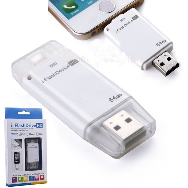 64gb usb NEW High quality USB flash drive 64G i-flash drive HD USB memory stick Pendrive for iphone/ ipad/PC/MAC