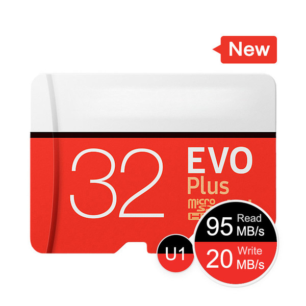 Wholesale EVO Plus Memory Card 32GB 64GB 128GB 256GB Micro SD TF Card with Free Retail Blister Package for camera pcs phone