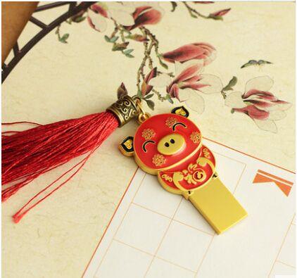 Lunar new year pig USB Memory 32G with your company logo