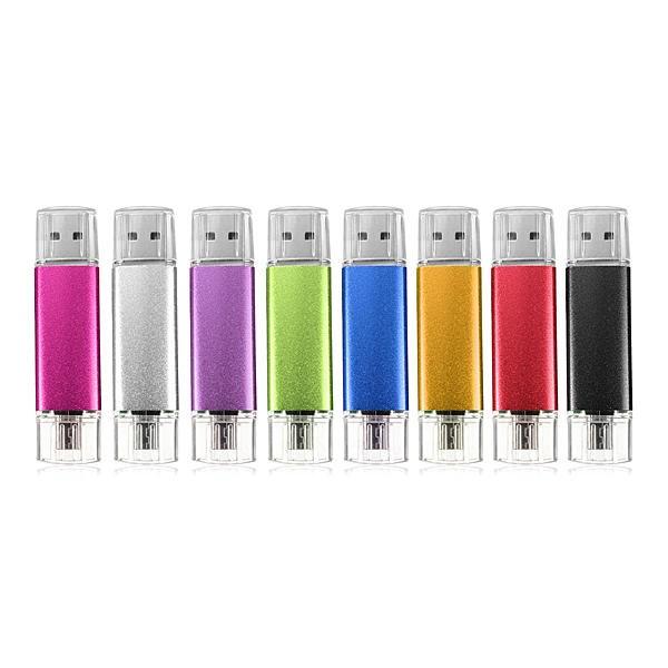 NEW Kleurrijke OTG USB Flash Memory Stick 16 32GB Pendrive 4 6 64 U Disk USB flash Drive Voor Computer/Android Telefoon