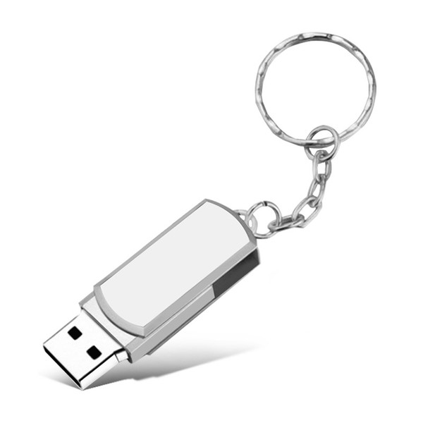 Metal rotating U disk 16G USB 2.0 Flash Metal Mini Memory Stick Pen Thumb U Disk Storage Key Ring