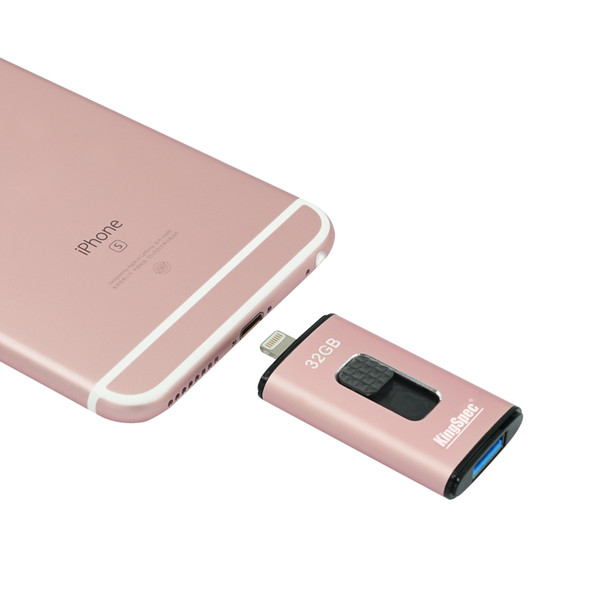 KingSpec Newest Item For IPhone Mini Drive 32GB 64GB Designed With Lightning and USB3.0 Interface.