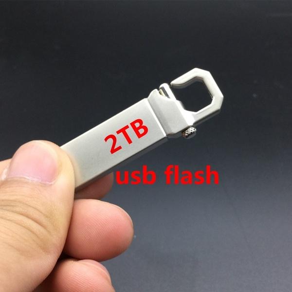 2TB Flash Drive Memory USB Real Memory USB Stick U Disk Pen Pendrive (Silver Color) free shipping office fast ship