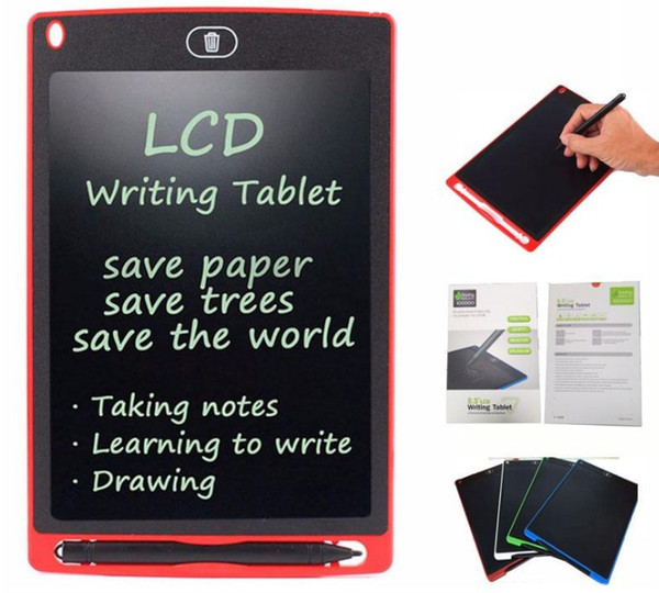 8.5 inch LCD Writing Tablet Drawing Board Blackboard Handwriting Pads Gift for Kids Paperless Notepad Tablets Memo With Upgraded Pen