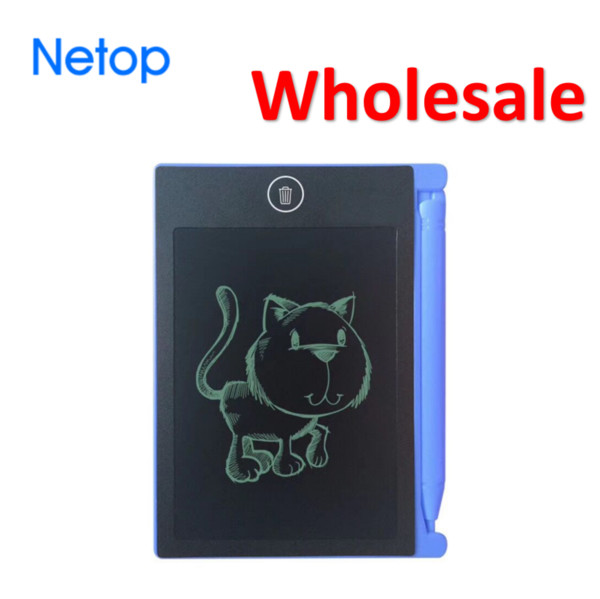 Wholesale Netop 4.4 inch Mini Graffiti LCD Drawing Tablet Develop Kids Intelligence Home Teaching tool for Partents Free Shipping