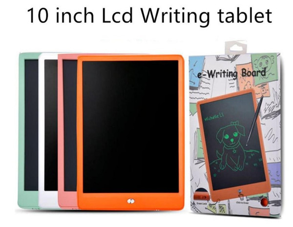 LCD 10 inch Writing Tablet Lcd writing board Blackboard Handwriting Pads Paperless Notepad Whiteboard Memo With Pen DHL free