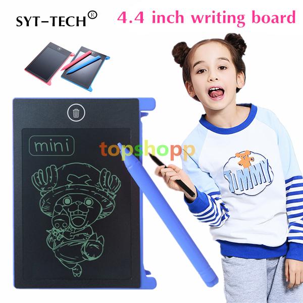 4.4 inch mini smart LCD Graphics Drawing Pen Tablet Writing Tablet Writing Board-one touch clear LCD ewriter Educational Tablets 30pcs New