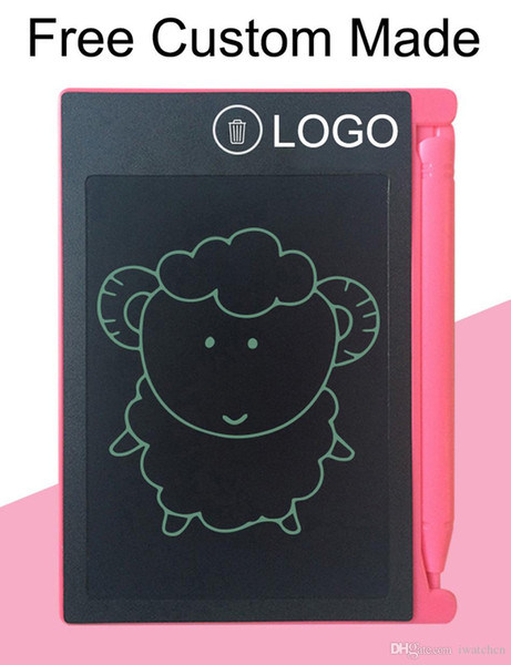 200pcs Free Custom Made LOGO 4.4inch LCD Writing Tablet Digital Digital Portable Drawing Tablet Handwriting Pads Electronic Tablet Board