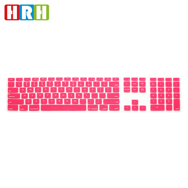 HRH Computer Desktop Color Silicone Gel keyboard Cover Keypad Skin Protector with Numeric Keypad for Apple iMac G5/G6 MB110LL/A