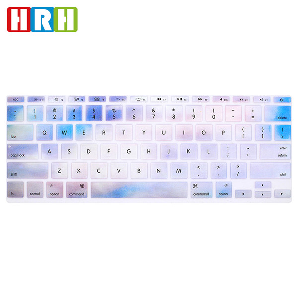 HRH Slim Fashion Design Keyboard Cover Silicone Skin Protector Protective Film for Macbook Air 11.6 Inch A1465/A1370 USA Version