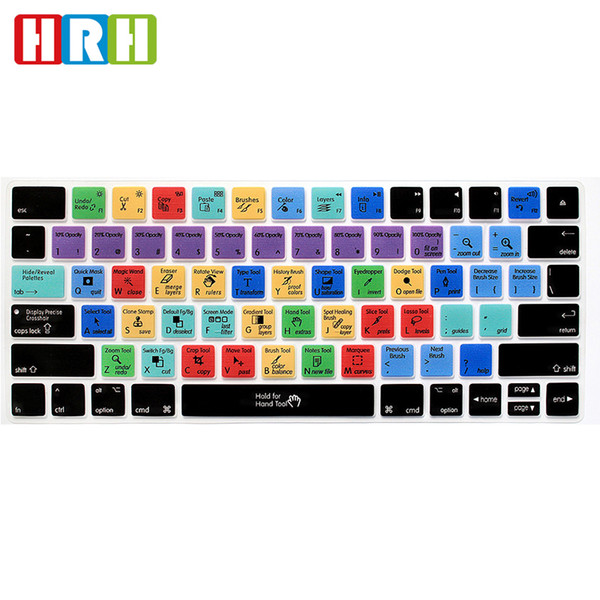 HRH For Adobe Illustrator AI Photo shop PS Hotkey Functional Shortcuts Keyboard Cover Skin for Magic Keyboard MLA22B/A A1644 English Version