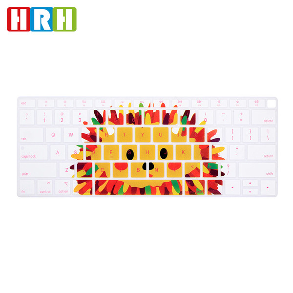 HRH Owl Hedgehog Panda Starry Night Marble Silicone US Laptop Keyboard Protective Film for MacBook Newest Air 13