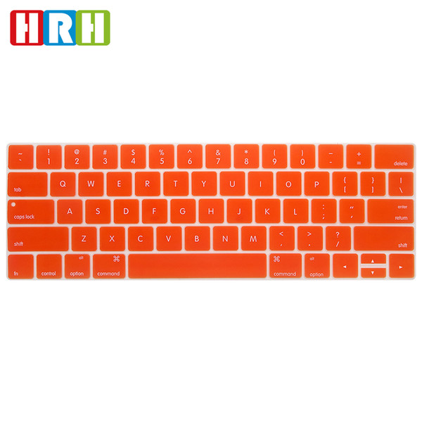 HRH Silicone US Keyboard Cover Skin Protector For Macbook Pro 13.3 A1706 A1989 and 15.4 Inch A1707 A1990 2016/2017/2018 Version