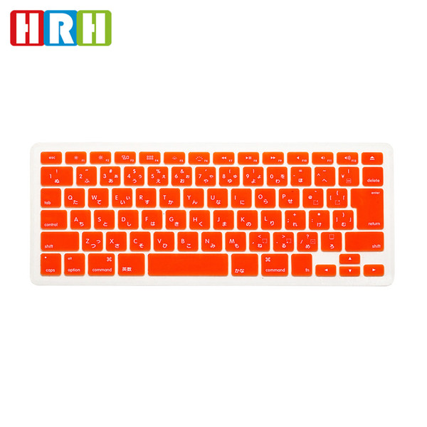 HRH Japanese Silicone Keyboard Cover Skin Protector Film for MacBook Pro 13 15 17 for MacBook Air Retina 13.3 Japan Keyboard