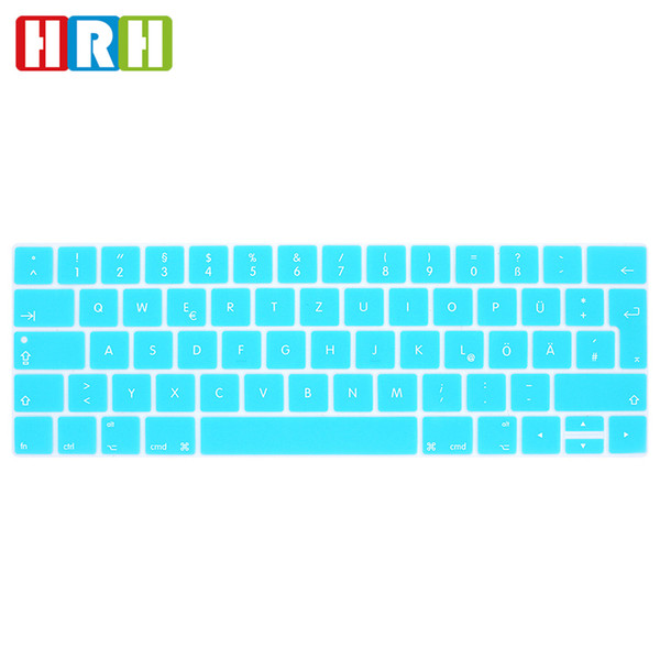 HRH Waterproof German Silicone Keyboard Protective Film Cover For MacBook Pro 13 A1706 A1989 15 A1707 A1990 Touch Bar UK version