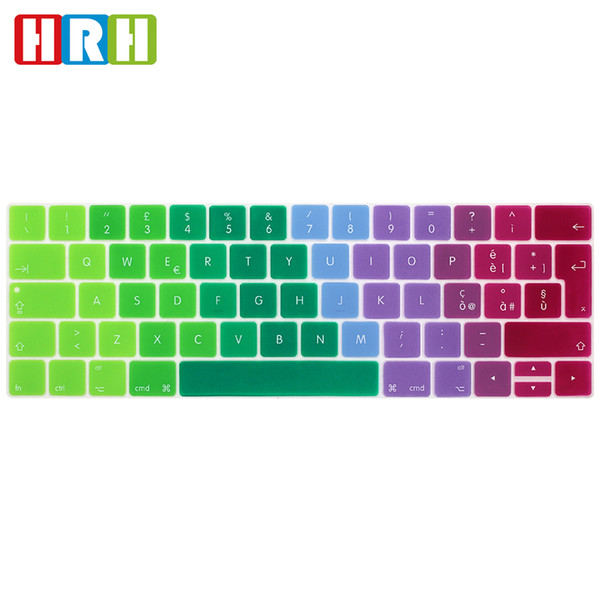 HRH Rainbow Italian EU Silicone Keyboard Cover Skin for MacBook Pro 13.3 With Touch BarA1706 A1989 15.4 A1707 A1990 Version