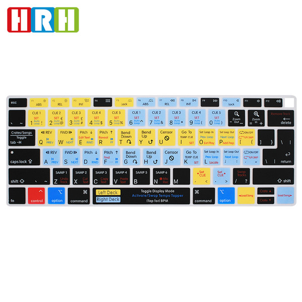 Serato Scratch LIVE Shortcuts Hotkeys Function Keyboard Cover Silicone Skin Protector for Macbook Air 13