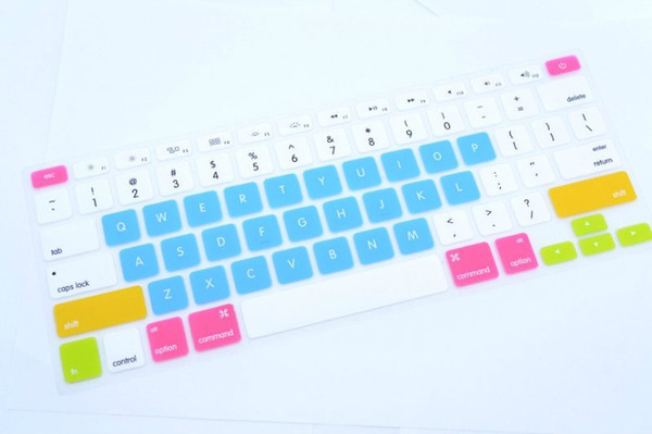 Multi-colors Letters Silicone Keyboard Skin Protector Covers For Macbook Tablet Computer And Waterproof High Quality KL4C28