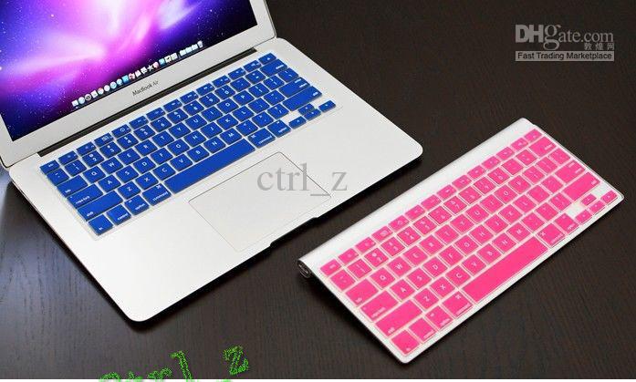 Laptop Silicone KeyBoard Case Protector Cover skin For MacBook 13``15`` 17`` waterproof dustproof 12 colors