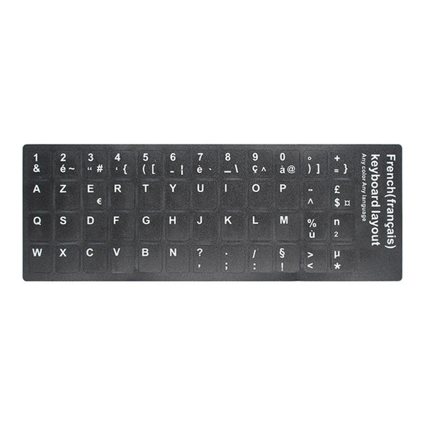 Computer Keyboard Stickers Russian French Arabic English Keyboard Waterproof Keyboard Film Cover Independent Paste For Laptop PC