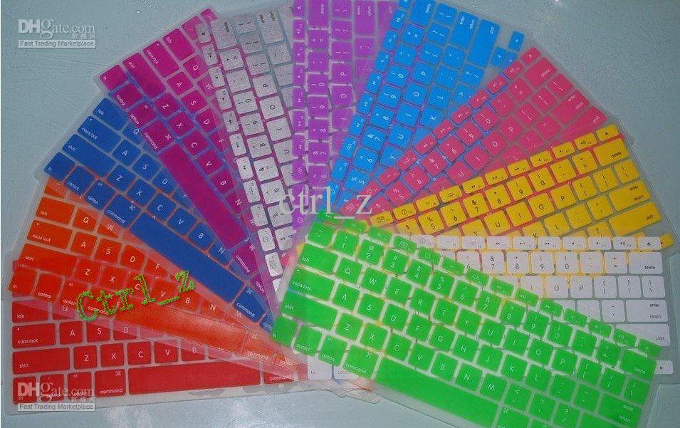 Wholesale - Laptop Silicone KeyBoard Case Protector Cover skin For MacBook waterproof dustproof 12 c