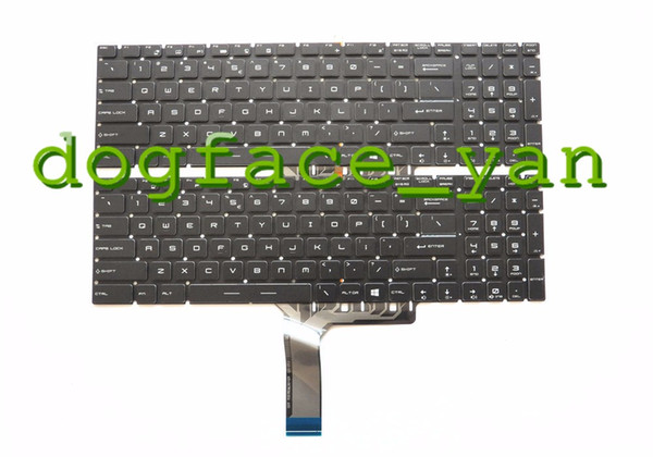 English Backlit keyboard For MSI GT72 GS60 GS70 WS60 GE62 GE72 laptop keyboard black US Backlit 9Z.NCXBN.01D