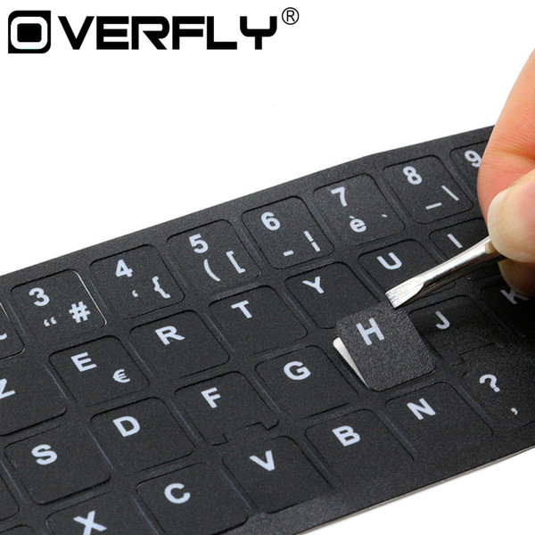 Computer Keyboard Stickers Russian French Arabic English Keyboard Waterproof Keyboard Film Cover Independent Paste For Laptop PC