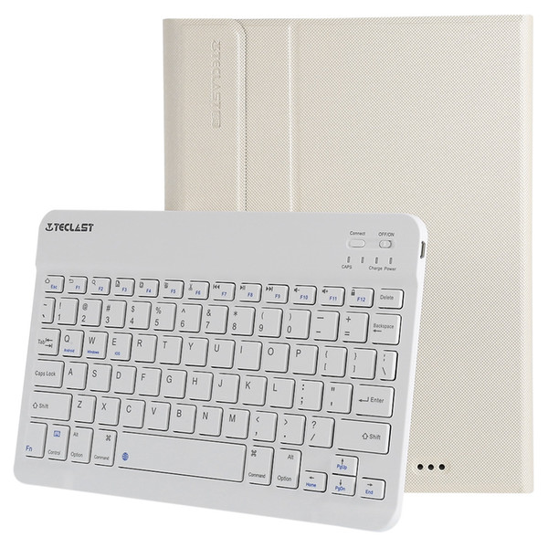 Bluetooth Keyboard with Foldable PU Leather Tablet PC Protective Case for Teclast X98 Plus II Support