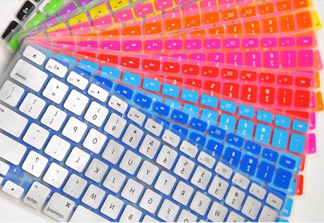 Laptop Soft Silicone Colorful KeyBoard Case Protector Cover Skin For MacBook Pro Air Retina 11 13 15 Waterproof Dustproof