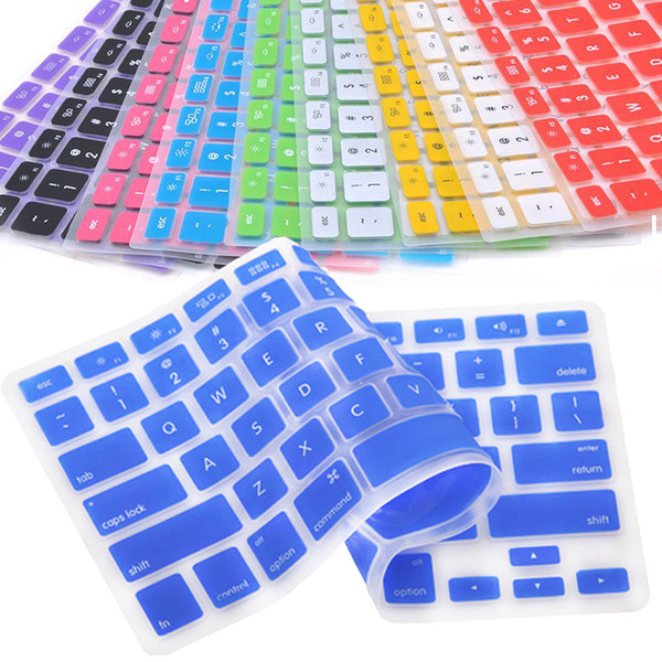 9 Color Keyboard Skin Cover For Macbook Pro Air Mac Retina 13.3 Soft Keyboard Stickers Film labels for keyboard