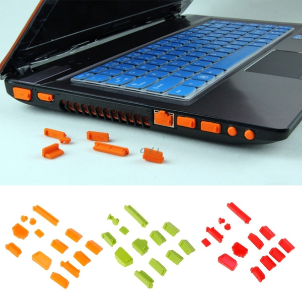 13pcs/set Cover Colorful Silicone Laptop Anti Dust Plug Cover Stopper Universal dustproof