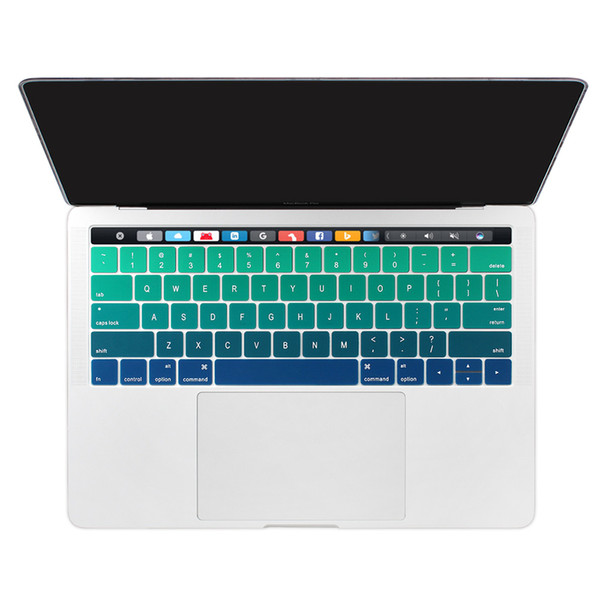 US English For Macbook 2016 Pro 13.3 15.4 with Retina Display & Touch Bar ID Slim Keyboard Protector Cover Sticker