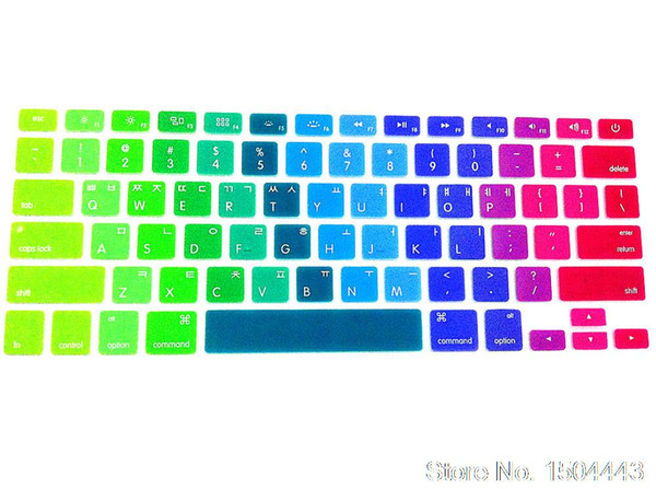 Rainbow Korean Keyboard Cover Protector for MacBook Air 11