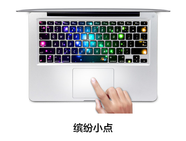 Factory wholesale creative MSI (MSI) GT72 notebook computer keyboard protective film dazzle colour stick support to figure custom, now in Eu