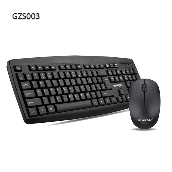 Black Keyboard and Mouse Combo Wireless 2.4G USB Receiver 104 Keys Slim Keyboard Mouse Mice Set For Desktop PC Computer