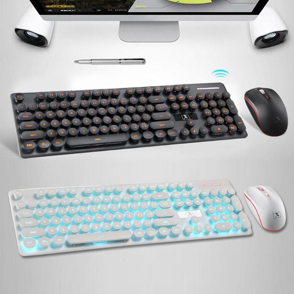 N528 Wireless Keyboard and Mouse Combo 2.4GHz Rechargeable Keyboard Mouse Powerful Compatibility System Can Be Charged