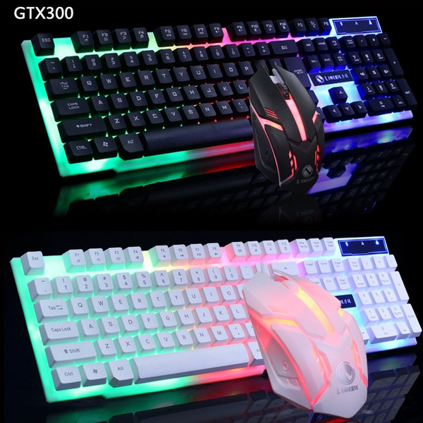 Wired USB Gamer Keyboards 104 Keys Gaming Keyboard and Mouse Backlit Keyboard for PC Desktop Laptop Gamer Keyboard