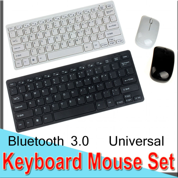 Keyboard Mouse Set Combos Ultra-Slim 2.4GWireless Mini Keyboard And Mouse Bluetooth USB Universal for Window Computer Laptop EXHK33 50 Packs