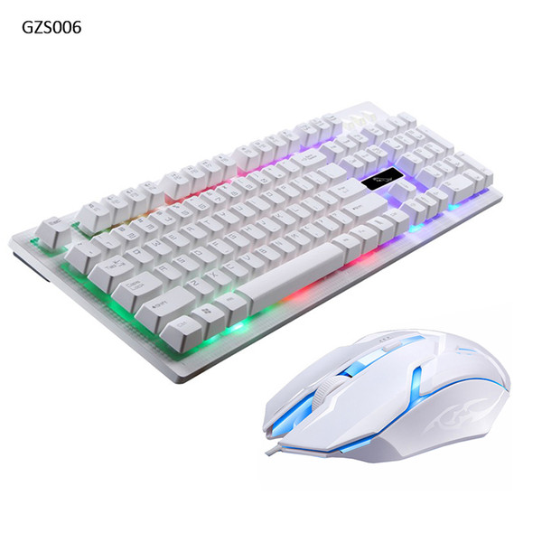 Wired Keyboard and Mouse Combo Backlight Gaming Game USB Wired Keyboard Mouse Mice Set Black /White