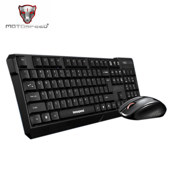 Motospeed G7000 2.4G Wireless Waterproof Keyboard Mouse Combo Set Silent Ultra thin Keyboard Mini Mice 10m Optical for PC