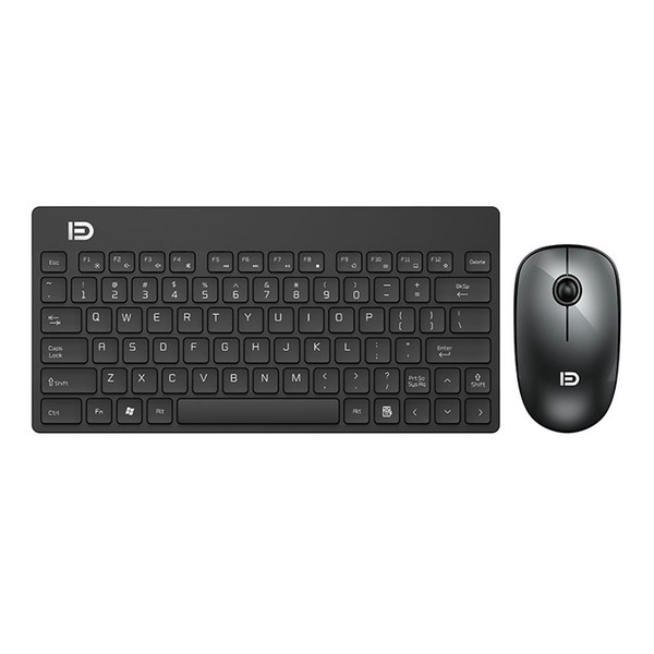 FD 2.4GHz Silent Wireless Technology Mini Portable Wireless Keyboard and Mouse Set