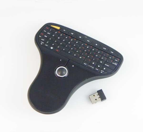 N5901 Mini 2.4G Wireless Keyboard and Mouse Combo Air Mouse with trackball for Desktop, Google TV Android TV BOX Smart TV HDTV