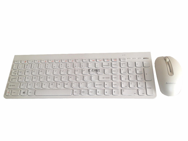 Applicable for Lenovo SK-8861 laptop all in one desktop computer mute thin white wireless US mouse and keyboard set