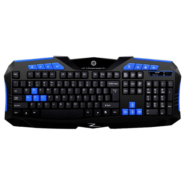 2.4G 1200 DPI Optical Gaming wireless keyboard and Ergonomic Mouse Set to computer Multimedia Gamer#ZS