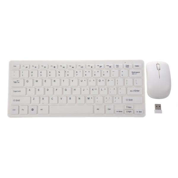 2.4GHz Wireless Portable Keyboard and Mouse PC Set QWERTY