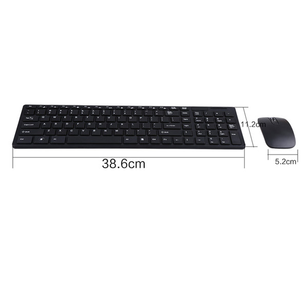 2.4G Optical Wireless Keyboard and Mouse Mice USB Receiver Combo Kit for MAC PC Computer 4