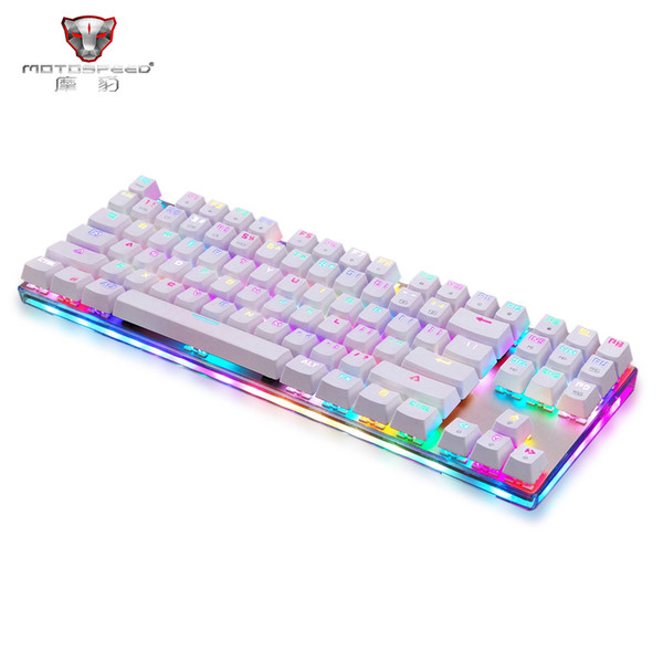 Motospeed K87S Wired Mechanical Keyboard 87 Keys RGB Backlight Gaming Keypad And V40 Wired Gaming Mouse Combo For Gamer Dota 2